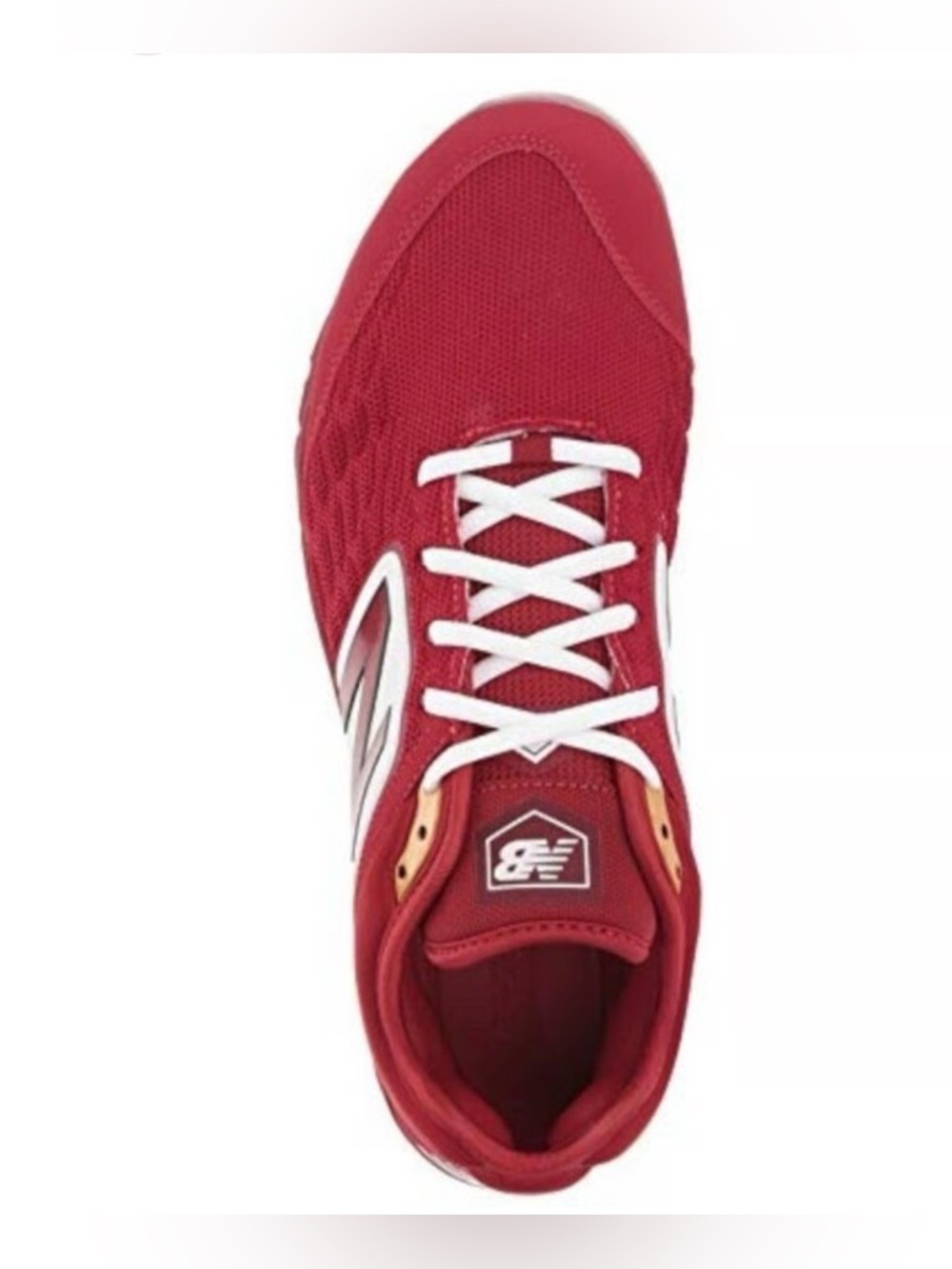 New Balance Red and White  Baseball ⚾️ Athletic Cleats Shoes - Picture 2 of 10